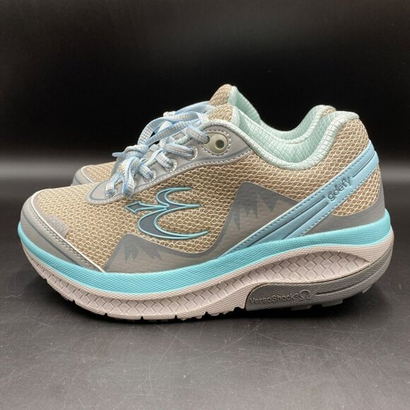 GDEFY Gravity Defyer Mighty Walk Gray/Blue Sneakers Women's Size 6 - Picture 7 of 13